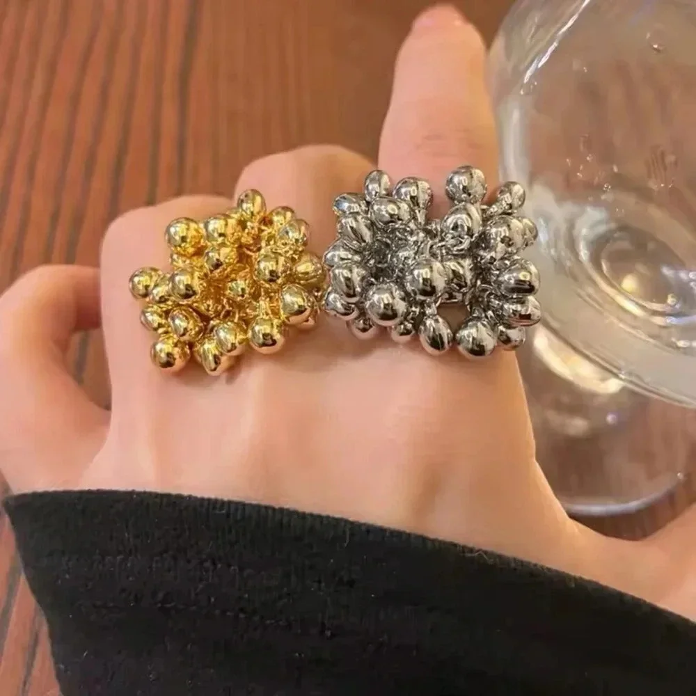 Baroque Ball Cluster Ring